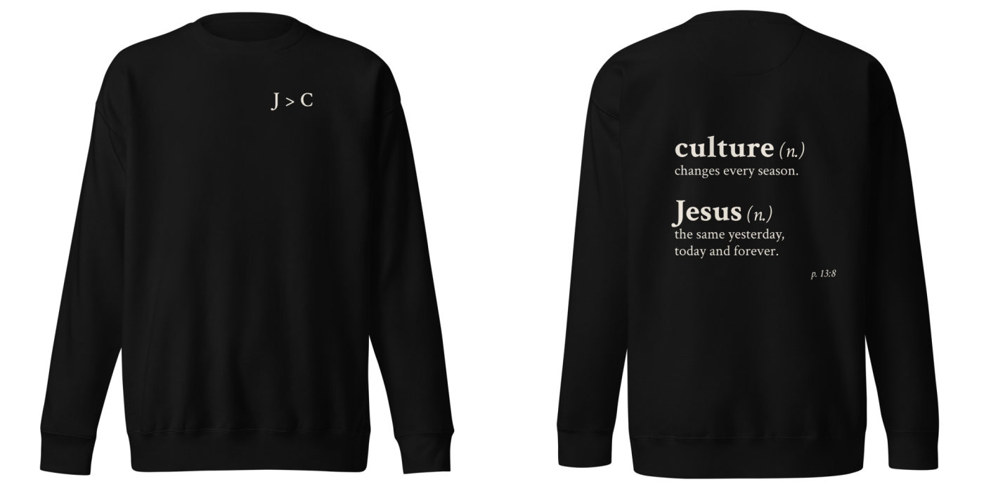 Jesus > Culture: frente y espalda