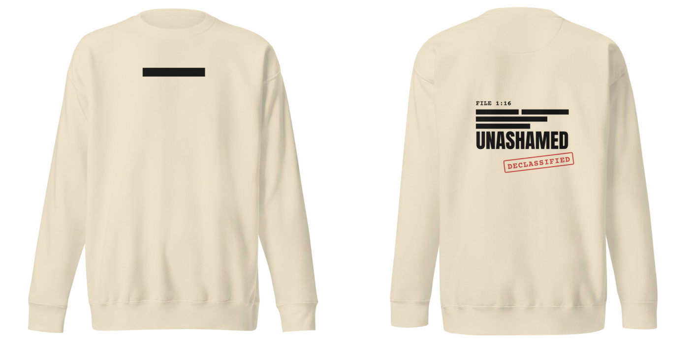 Unashamed: frente y espalda